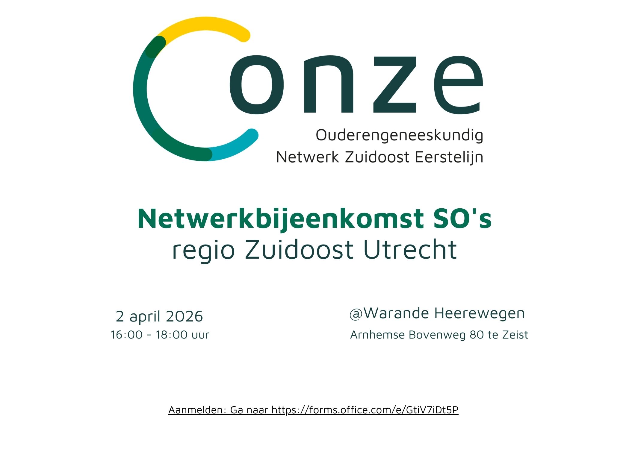 Tweede netwerkbijeenkomst SO’s en VS’en regio Zuidoost Utrecht op 2 april